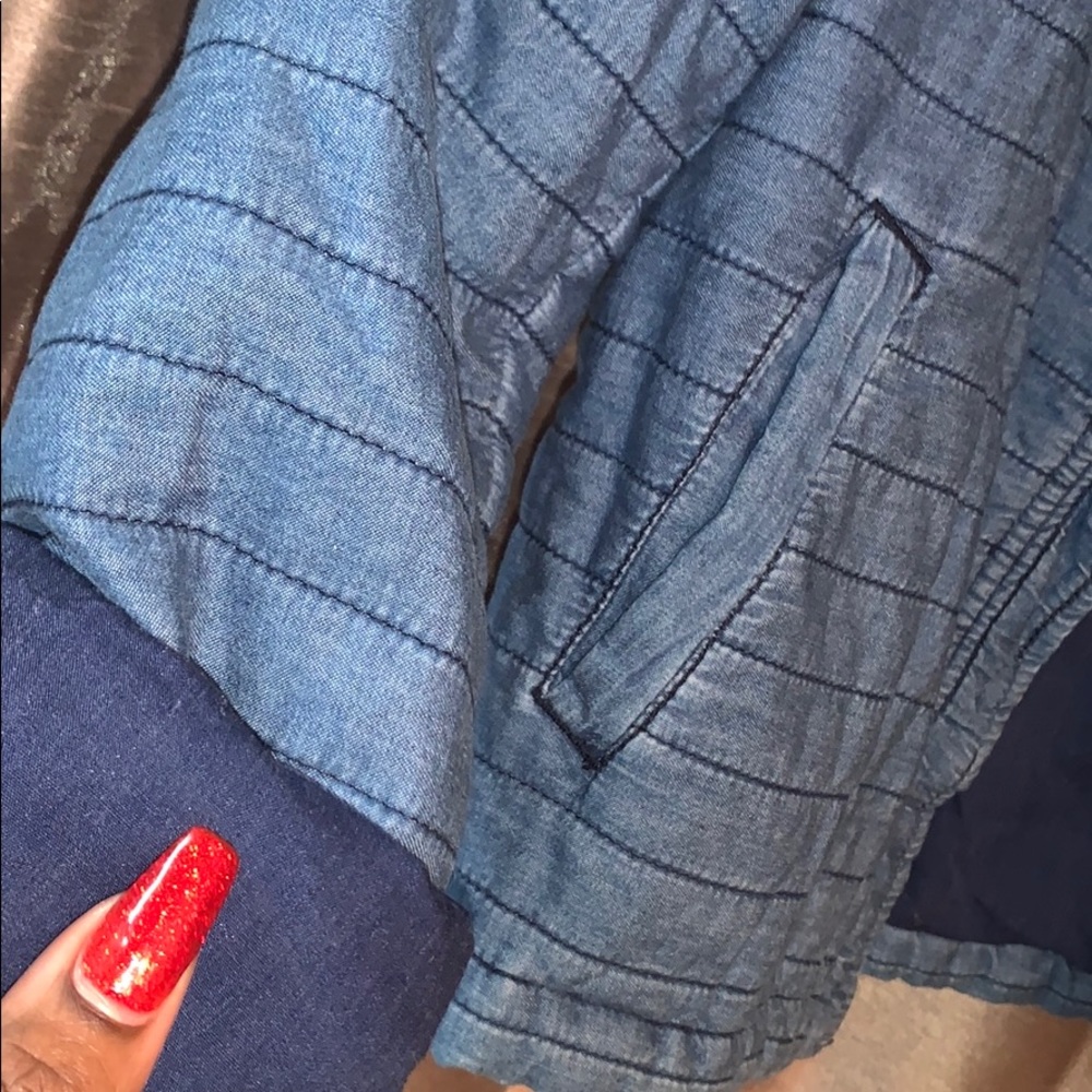 Jean Style Bomber Jacket - Picture 2 of 4